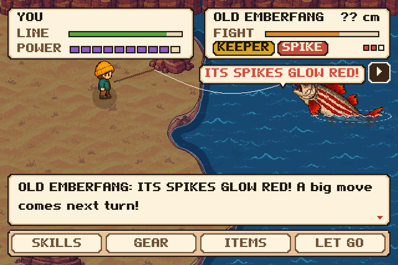 A keeper fight with Old Emberfang.