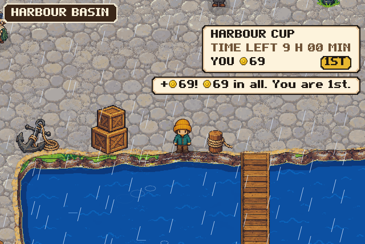 The Harbour Cup derby in the rain.